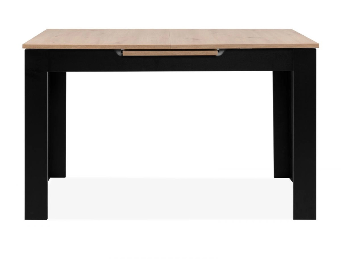 Esstisch Finham von Furn.Design aus Eiche und Schwarz, ausziehbar, B/T/H: 125-165 x 80 x 75 cm - Bild 6