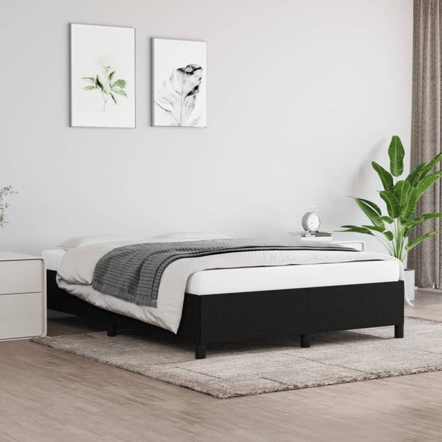 vidaXL Bettgestell mit Stoffbezug in Schwarz, B/T/H: 140 x 190 x 143 cm - Bild 3