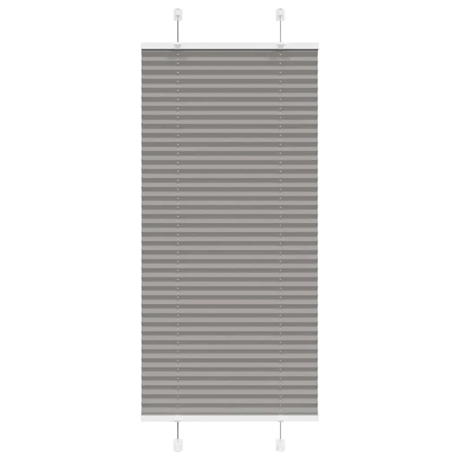 vidaXL Plissee Anthrazit semi-transparent aus Polyester, Breite: 55 cm, Höhe: 100 cm - Bild 2
