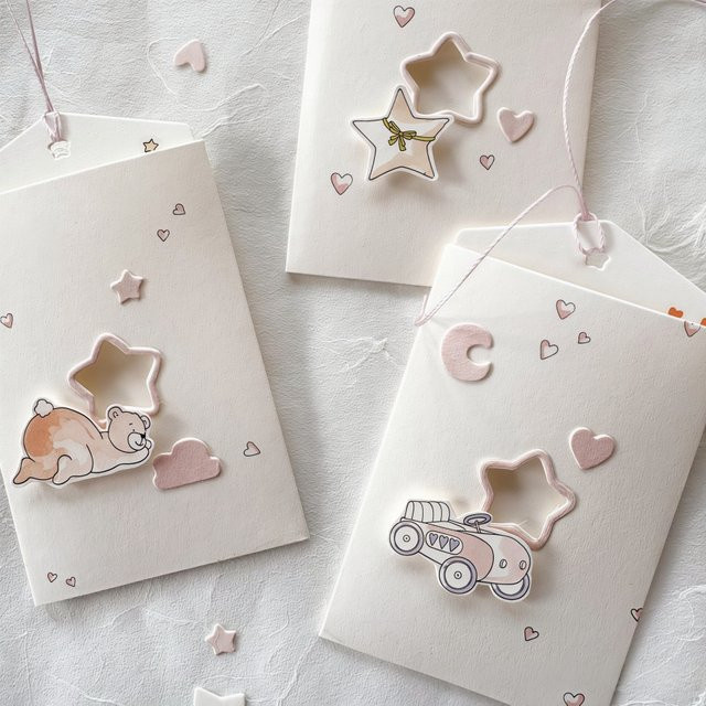 Metall Etiketten-Schablonen in Silber für DIY Scrapbooking, Kartenherstellung und Prägung - Bild 1