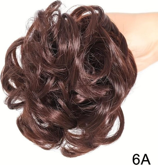 Aosiwig Haarteil Dutt, lockiges Haar, Damen, black - Bild 1