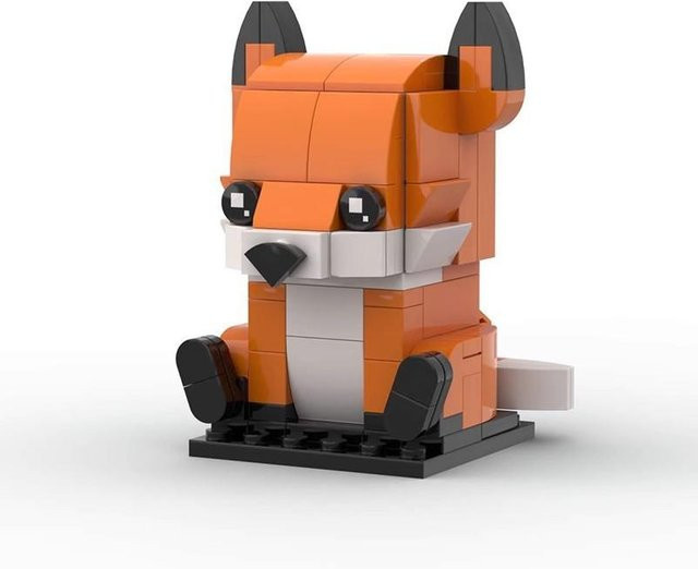 Binchi Keji Travel Niedlicher Fuchs, Bausteine, orange, ab 3 Jahre - Bild 1