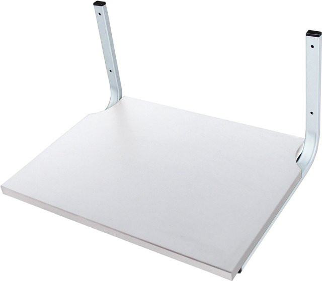 SOTECH Gerätehalter für Mikrowelle, Backofen oder Grill in Weiß mit Metallplatte, belastbar bis 30 kg, wandmontiert - Bild 1