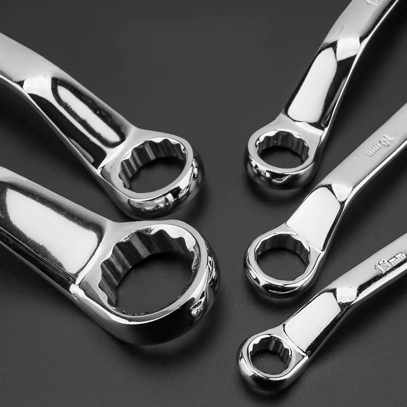 WEELEE Doppelendiger Ringschlüssel aus gehärtetem Stahl in Silber für Autoreparaturen - Bild 4