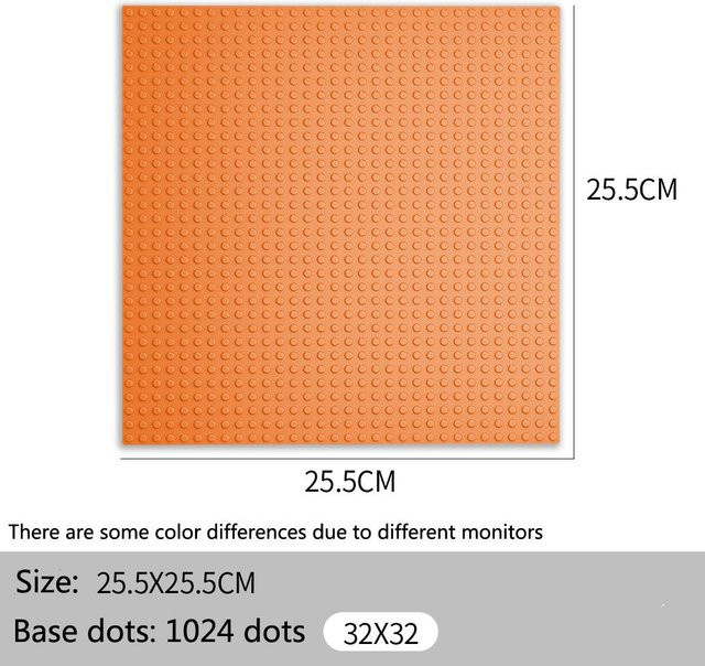 Wucifang Bags Grundplatten Bausteine, Orange, Zubehör - Bild 1