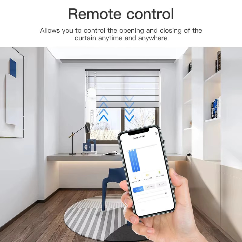 HIMOJO Intelligenter motorisierter Rolladenantrieb mit Zigbee für Tuya App, Google Home und Alexa Sprachsteuerung - Bild 2