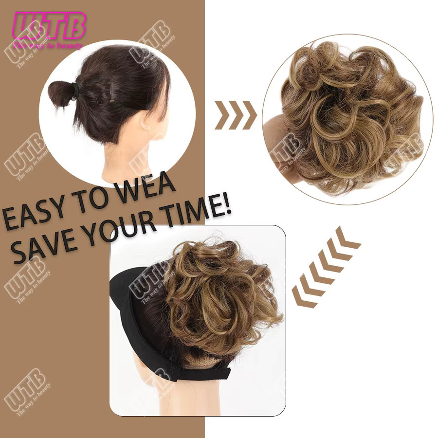 WTB Synthetischer Chignon, Clip-in-Haarteil, Damen - Bild 3
