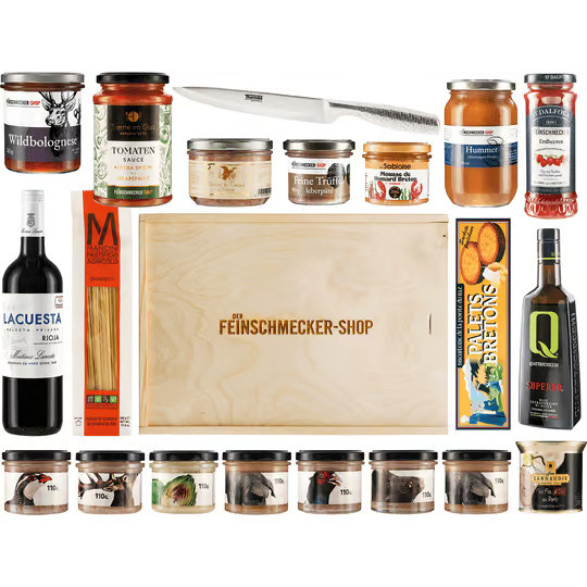 Thomas Rosenthal Feinschmecker Präsentbox Wein Feinkost - Bild 2