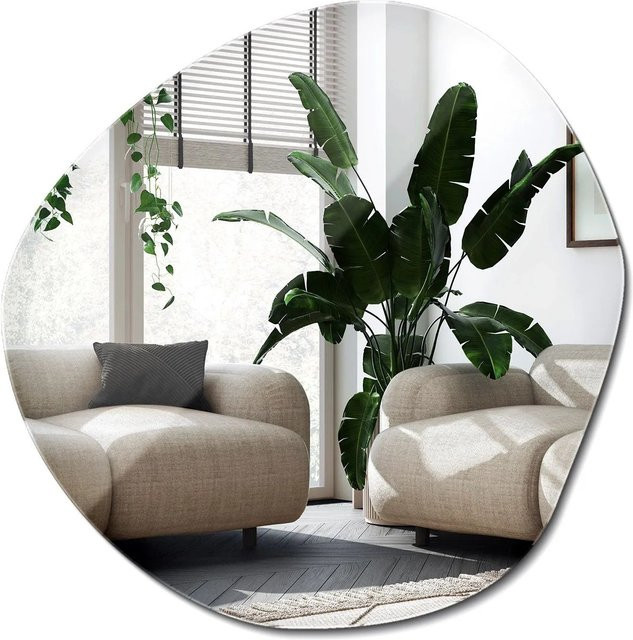 Wallfluent Organischer Wandspiegel in modernem Design, asymmetrisch und unregelmäßig, B: 86,2 cm, H: 86,9 cm - Bild 1