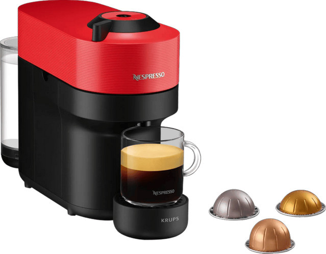 Krups Nespresso Vertuo Pop Kaffeemaschine XN9205 in Spicy Red mit Bluetooth und WLAN - Bild 1