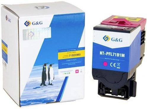 G&G Tonerpatrone Magenta kompatibel mit Lexmark 71B20M0 für Laserdrucker, Reichweite 2300 Seiten - Bild 1