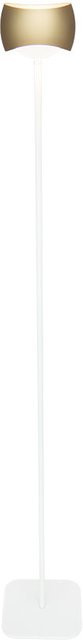 Oligo Curved LED-Stehleuchte in Weiß Matt und Bronze mit Casambi Bluetooth Steuerung und dimmbarer Up-Down-Beleuchtung - Bild 1
