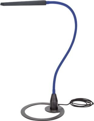 Bauer & Böcker Comet LED-Tischleuchte aus Aluminium, schwarz-blau, 10 W, 960 lm, dimmbar, neigbar, Gestensteuerung, Länge: 75 cm - Bild 1