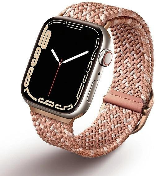 UNIQ Uhrenarmband Aspen, geflochten, rosa/zitronenrosa, Unisex - Bild 1