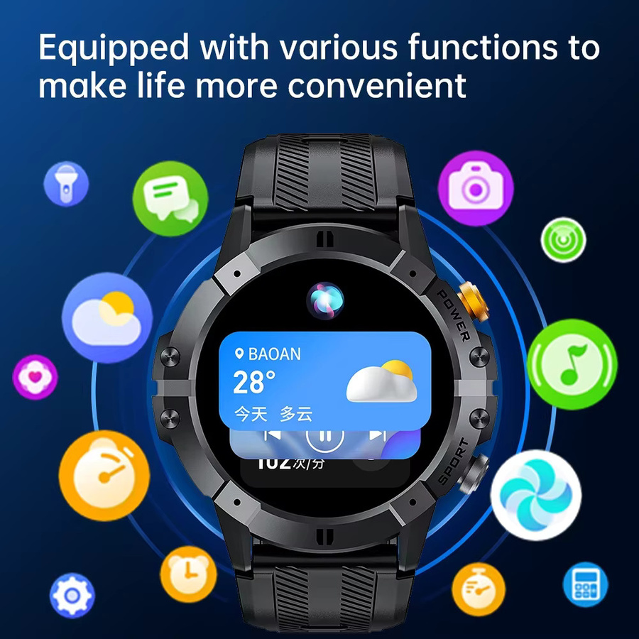 Cubot C29 Smartwatch in Schwarz mit 1,52 Zoll Display, Bluetooth-Anrufen, 1 ATM Wasserdichtigkeit und Herzfrequenz-Überwachung - Bild 5