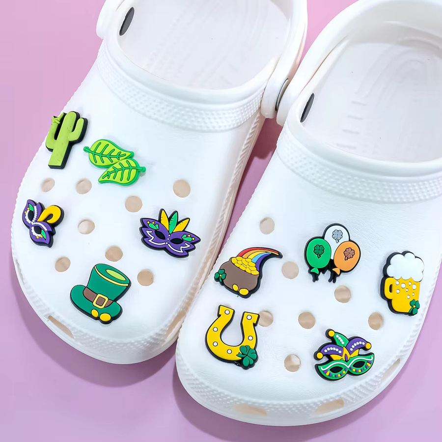 Schuh-Charms Kleeblatt und Kaktus, Unisex - Bild 3