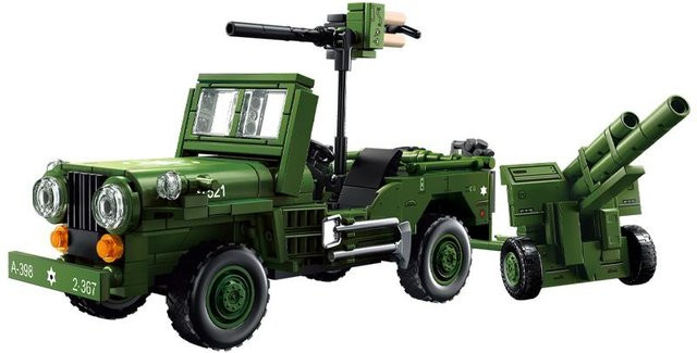 Weltkrieg gepanzertes Fahrzeug Halbkettenfahrzeug LKW, Modellbaustein, ab 6 Jahren - Bild 1