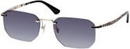 Police SPLF 69 Sonnenbrille, randlos, quadratisch, Metall, Herren, silver, grey - Bild 1