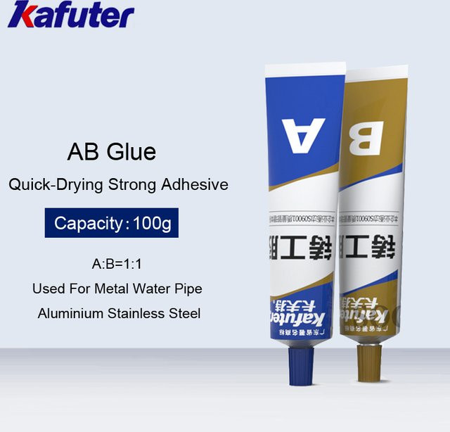 Kafuter AB-Kleber A+B, wasserfester und starker flüssiger Klebstoff für Glas, Metall, Gummi und Edelstahl, 100g - Bild 1