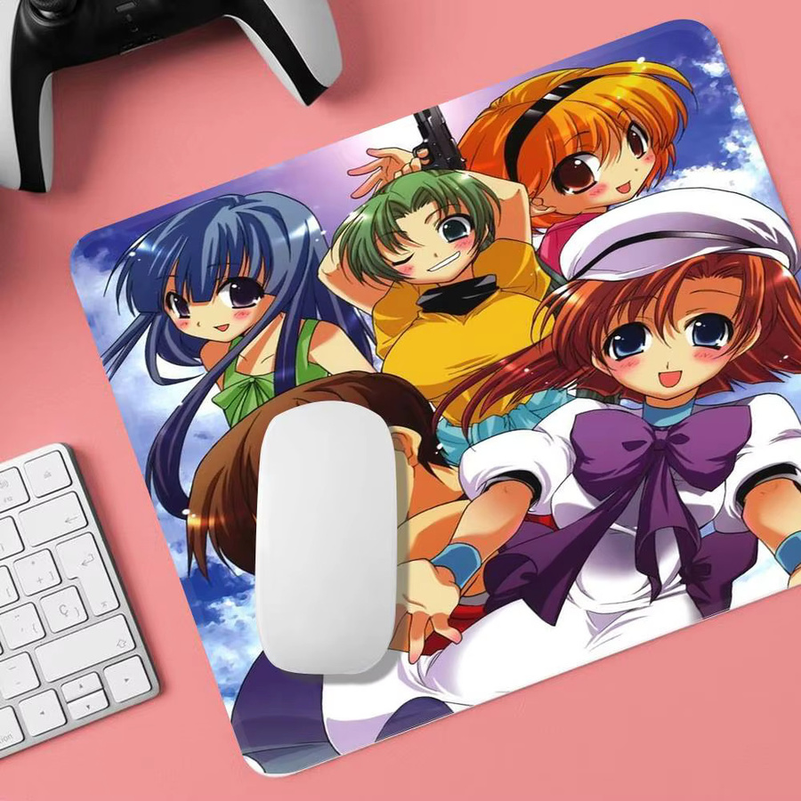 Rastar Anime Higurashi When They Cry Mauspad in Multicolour als rutschfeste Schreibtischunterlage für Maus und Tastatur - Bild 3