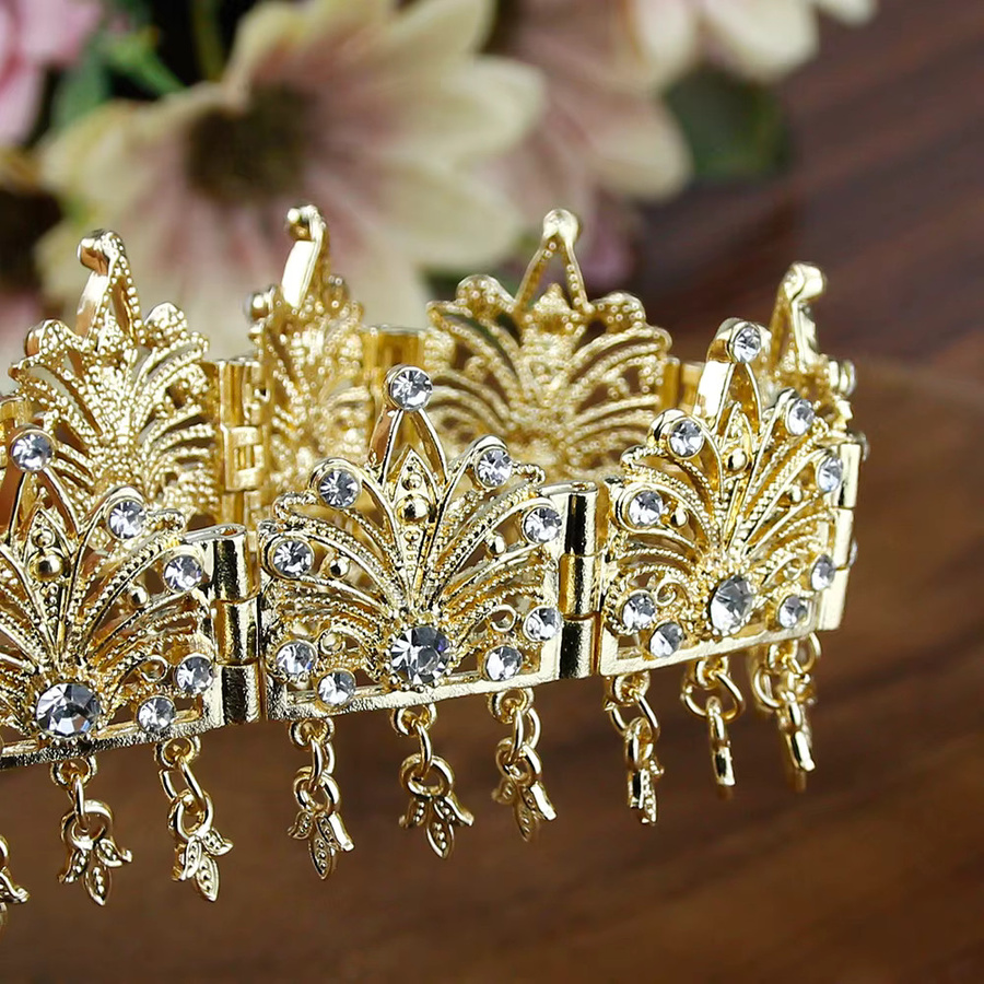 Sunspicems Stirnkette, Blume, Gold Silber Farbe, Damen - Bild 1