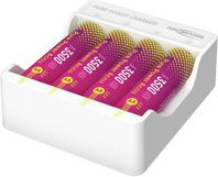 Ansmann PurePower Set mit Ladegerät und 4 AA Akkus 3500mAh in Weiß und Multicolour - Bild 2
