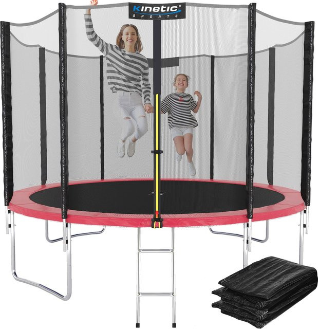 KINETIC SPORTS Salto Plus Trampolin Outdoor Pink Ø 244 cm - Bild 1
