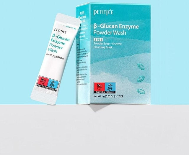 Petitfee B-Glucan Enzym-Puder, Beta-Glucan, Gesicht und Körper - Bild 1