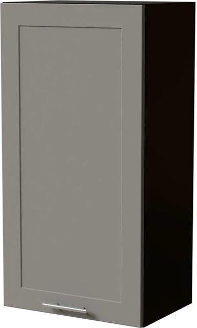 Feldmann-Wohnen Hängeschrank Oslo Küchenschrank Schwarz und Staubgrau Matt B/T/H: 50 x 32,5 x 96 cm - Bild 1