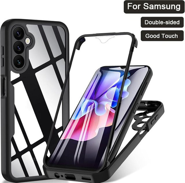 Transparente 360-Grad-Ganzkörper-Displayschutzfolie und stoßfeste Handyhülle für Samsung Galaxy A54 A34 A14 A13 A24 A23 A73 A53 A33 - Bild 1