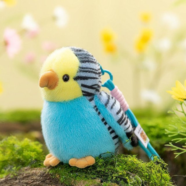 Schlüsselanhänger Spatzenvogel, Bunte Vögel, Kinder, blue - Bild 1
