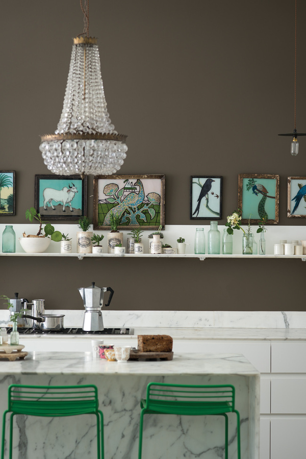 Farrow & Ball Modern Emulsion Archiv Colour Salon Drab in Braun und Grau, 2,5 l - Bild 1