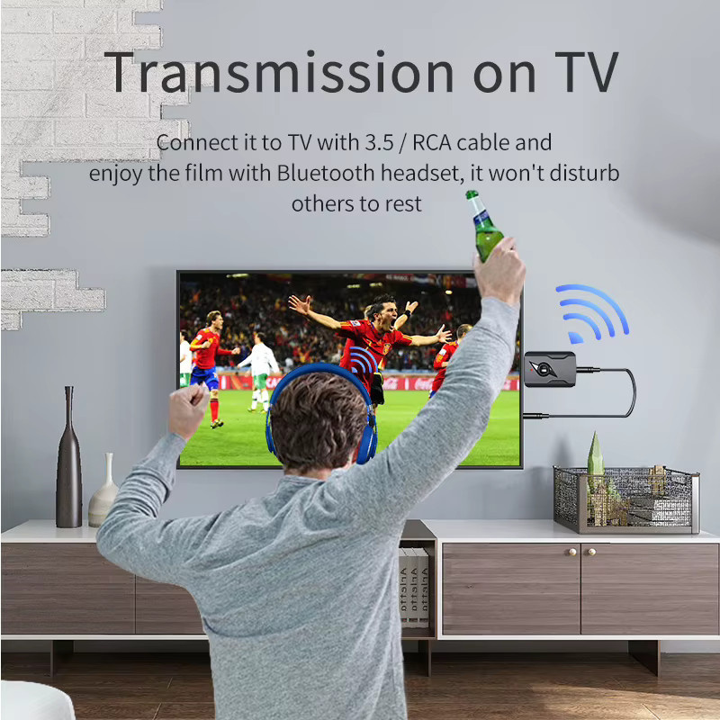 KEBETEME Bluetooth 5.3 Audio Adapter USB & 3,5mm AUX Receiver und Sender in Schwarz - Bild 5