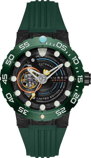 Nubeo Herrenuhr Opportunity, Automatik, Edelstahl, 48 mm, Schwarz - Bild 1