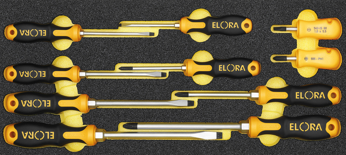 Elora QUATROLIT 2K-Schraubendreher-Satz ELORA-OMS-6, 10-teilig, multicolour - Bild 1