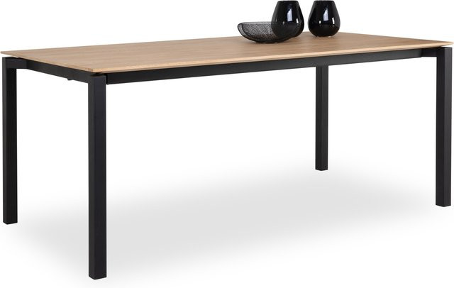Esstisch MOBITEC FLOAT aus Holz in Eiche, erweiterbar, rechteckig, B/T/H: 160 x 100 x 76 cm - Bild 1