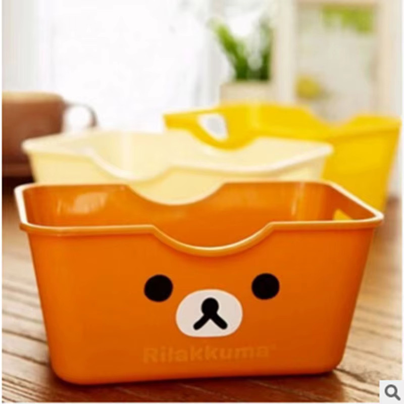Rilakkuma Aufbewahrungskorb Gelb für Desktop, Snack-Box und Kosmetik zur Organisation von Schreibwaren - Bild 2