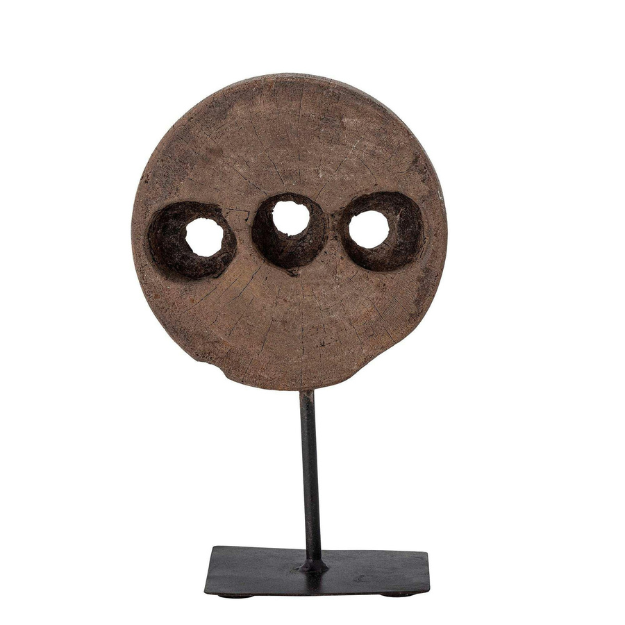 Bloomingville Dekorationsstück Sashia aus recyceltem Holz in Braun, Höhe: 14 cm - Bild 1