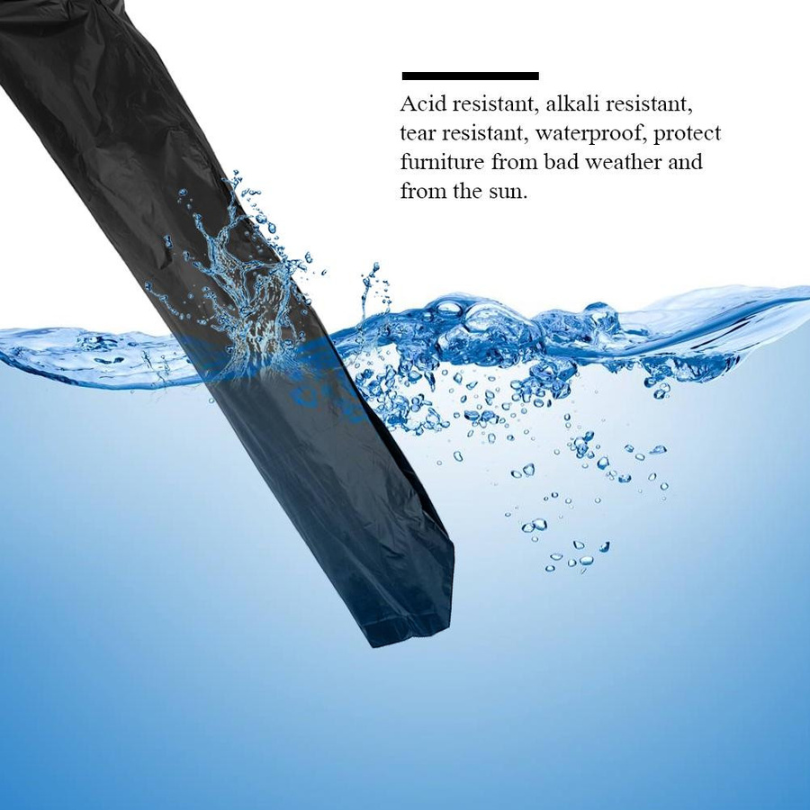 Wasserdichte und rostfreie Schirmhülle aus Oxford-Stoff mit PU-Silberbeschichtung von CosyHome, B/T/H: 50 x 70 x 40 cm - Bild 4