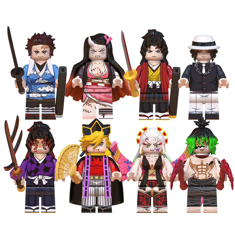 Bandai Demon Slayer Anime Devil Killer Baustein-Set, mit Mini-Figuren und Nichirin-Schwert - Bild 2