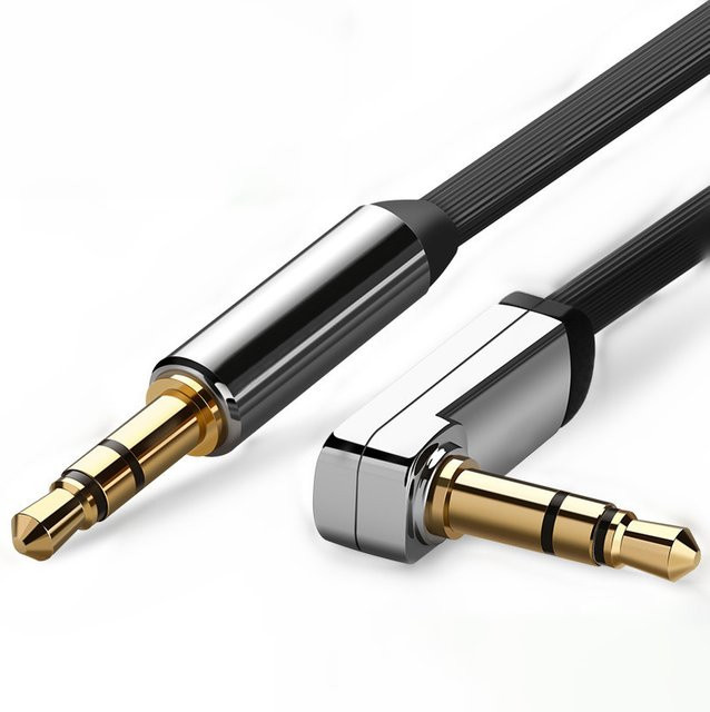 3,5 mm Aux-Kabel in Schwarz für Kopfhörer, Lautsprecher und Audio-Geräte wie JBL, Samsung oder Xiaomi - Bild 1