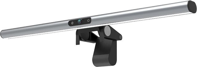 4smarts 2in1 LightBar Pro Monitorlampe mit FullHD Webcam in Silber - Bild 1