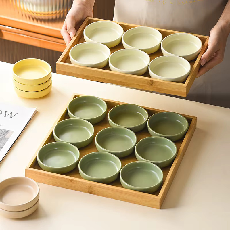 Jiahomily Keramik Dip-Bowl aus Porzellan für Sojasauce und Gewürze in Weiß und Multicolour - Bild 2