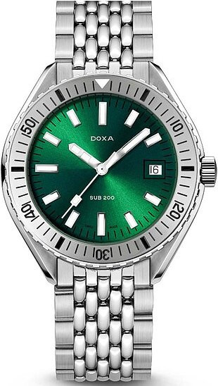 Doxa Armbanduhr SUB200 Sea Emerald, Automatik, Edelstahl, Grün, 42 mm, Unisex - Bild 1