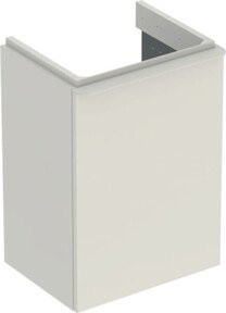 Geberit Handwaschbeckenunterschrank Smyle Square in Sandbeige Hochglanz, linksseitig, B: 44,2 cm, T: 61,7 cm, H: 35,6 cm - Bild 1
