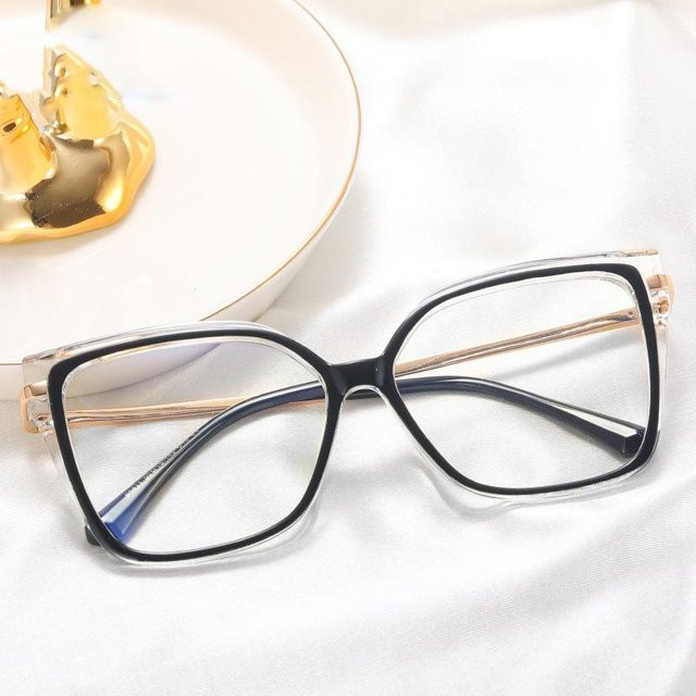 Yiran Health & Beauty Korrektionsbrille, Quadratisch, Metall, Unisex, Braun, Multicolour, Blaulichtfilternd - Bild 1