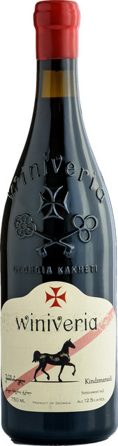Winiveria Kindzmarauli Rotwein Saperavi 2024, Georgien, halbsüß, 0,75 l - Bild 1