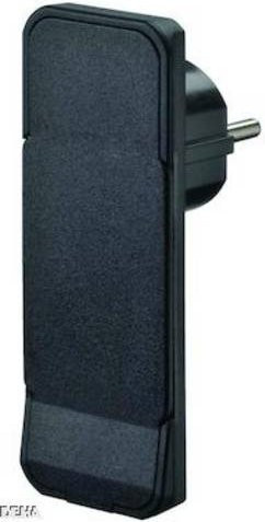 Bachmann 933.001 Schutzkontaktstecker aus Kunststoff in Schwarz 250 V IP20 - Bild 1