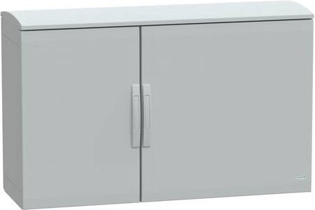 Schneider Electric Polyestergehäuse bodenstehend grau mit Abdeckung IP44 B/T/H: 75,0 x 125,0 x 42,0 cm - Bild 1