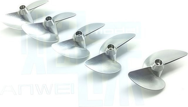 FATJAY CNC-Aluminiumlegierung M4-Gewinde 2-Blatt-Propeller, Grau, Metall - Bild 1
